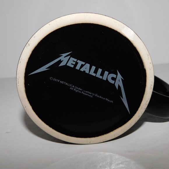 2019 Blackout Merch METALLICA Band Black White Mug - Picture 5 of 6